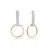 Sif Jakobs - Ezüst fülbevaló - E0018-CZ(YG)2
