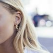 Sif Jakobs - Ezüst fülbevaló - E0302-CZ(YG)